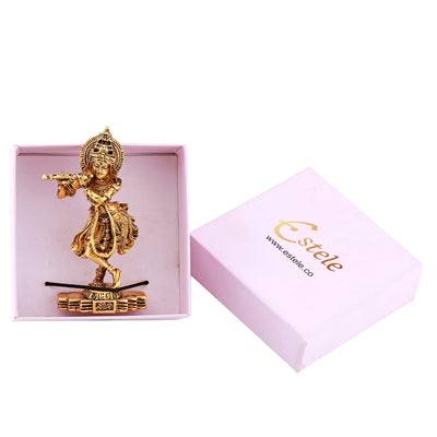 Estele Gold Plated Divine Lord Krishna Idol