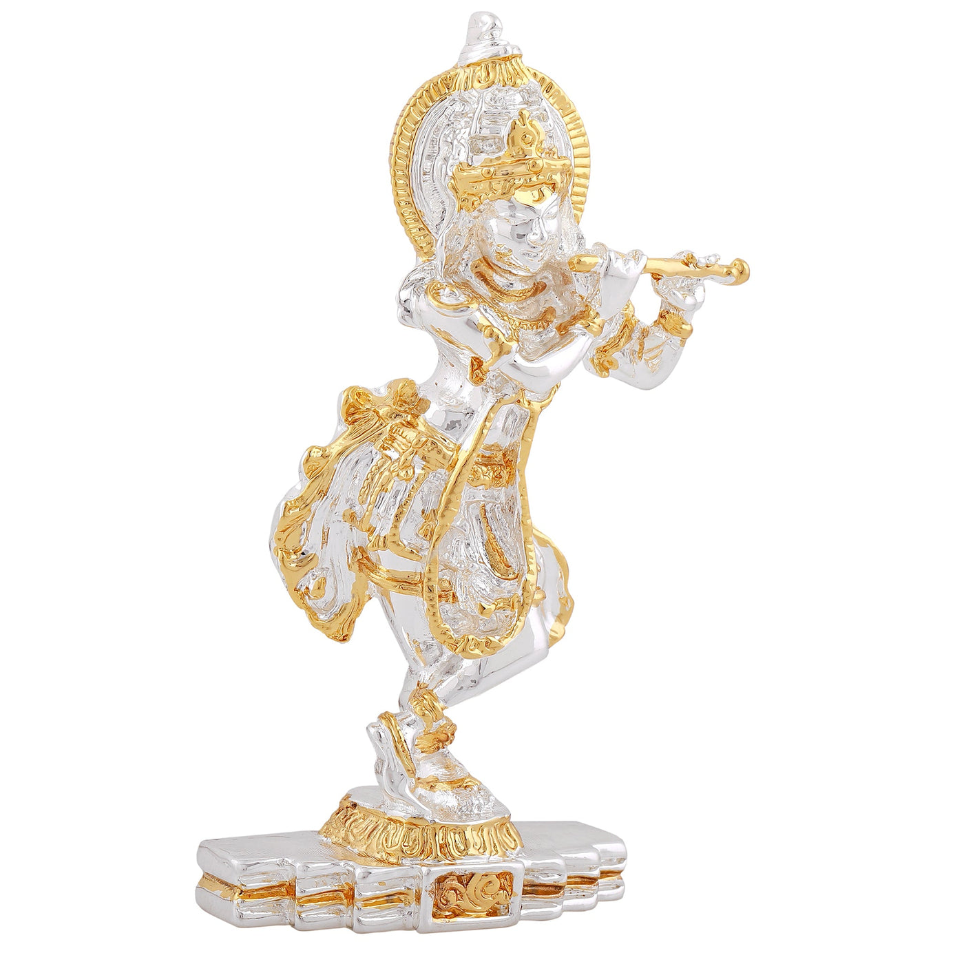 Estele Gold - Rhodium Plated Divine Lord Krishna Idol
