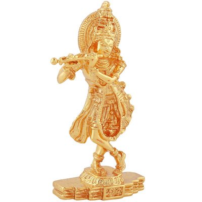 Estele Gold Plated Divine Lord Krishna Idol