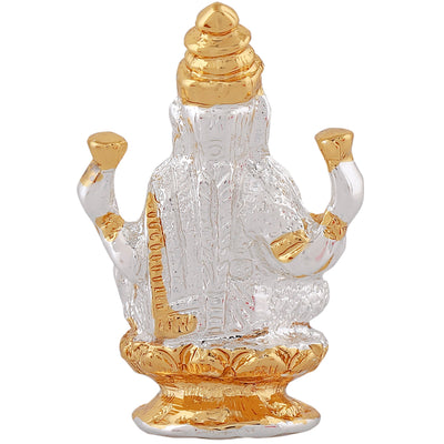 Estele Gold & Rhodium Plated Goddess Lakshmi Ji Idol