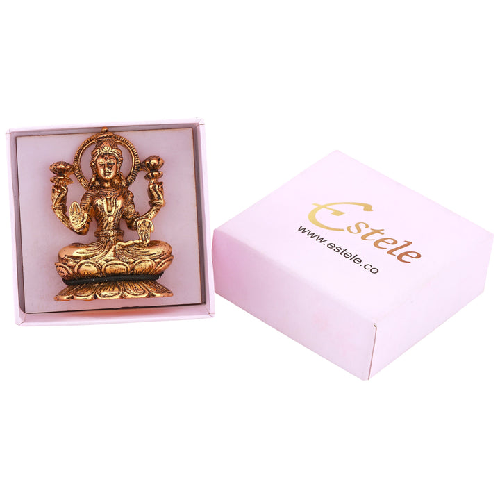 Estele Gold Plated Goddess Lakshmi Devi Idol Statue