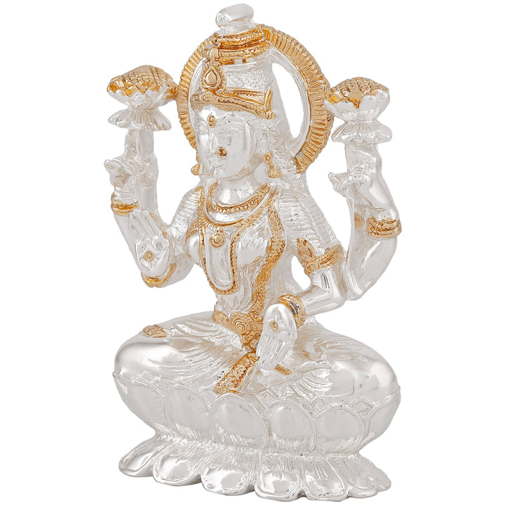 Estele Gold - Rhodium Plated Goddess Lakshmi Devi Idol Statue