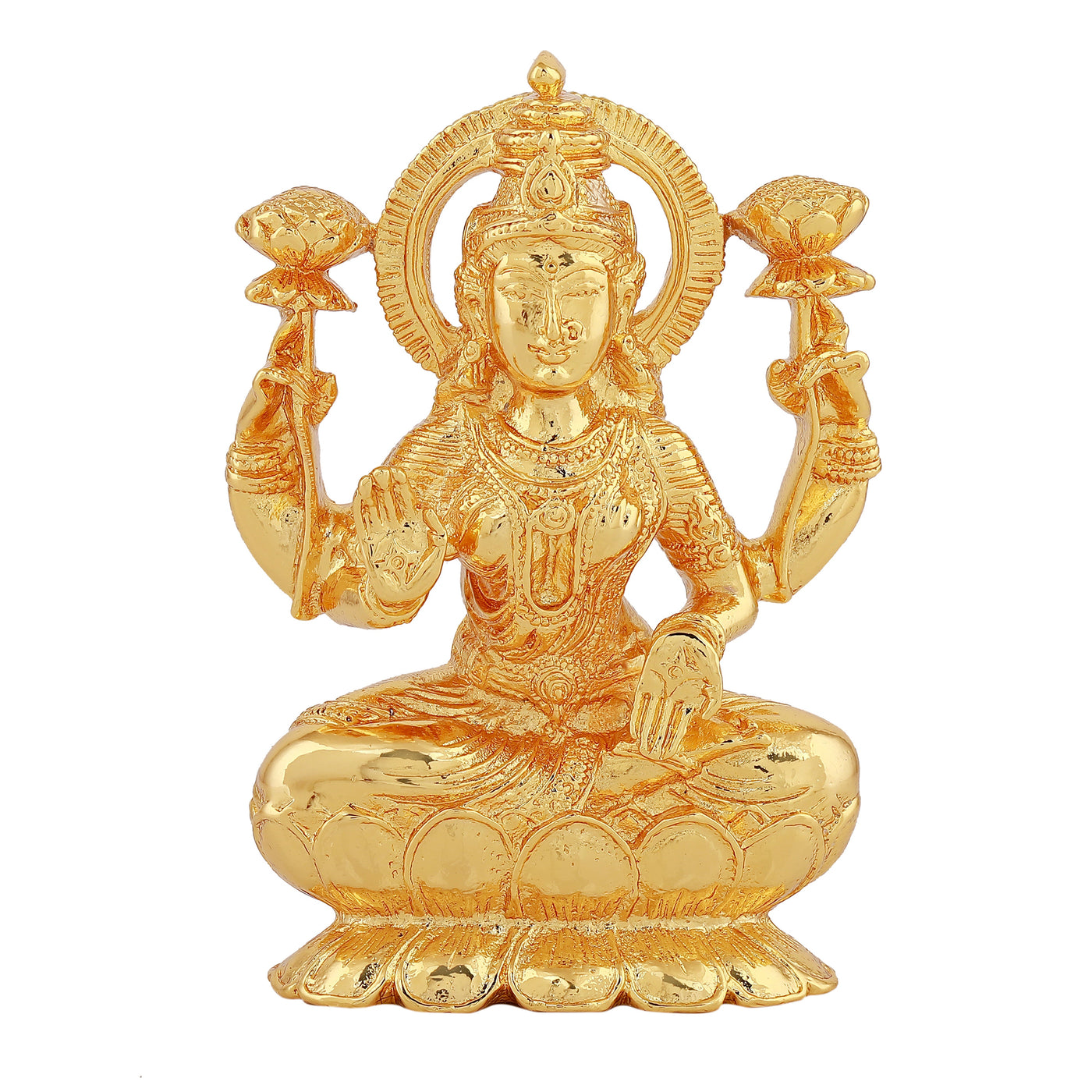Estele Gold Plated Goddess Lakshmi Devi Idol Statue