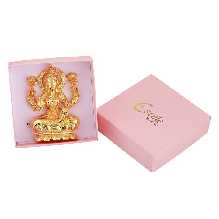 Estele Gold Plated Goddess Lakshmi Devi Idol Statue