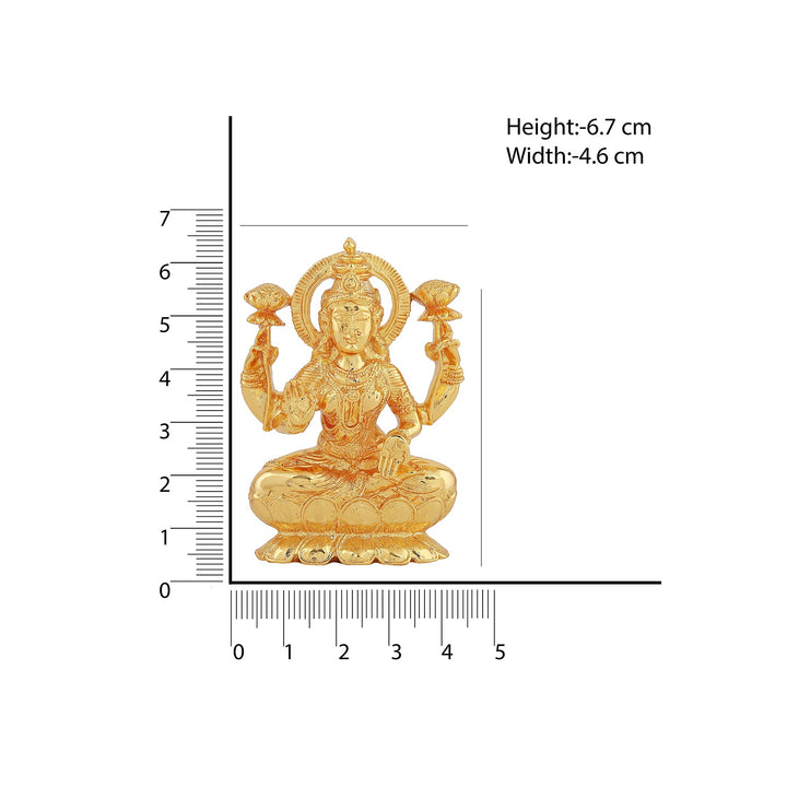 Estele Gold Plated Goddess Lakshmi Devi Idol Statue