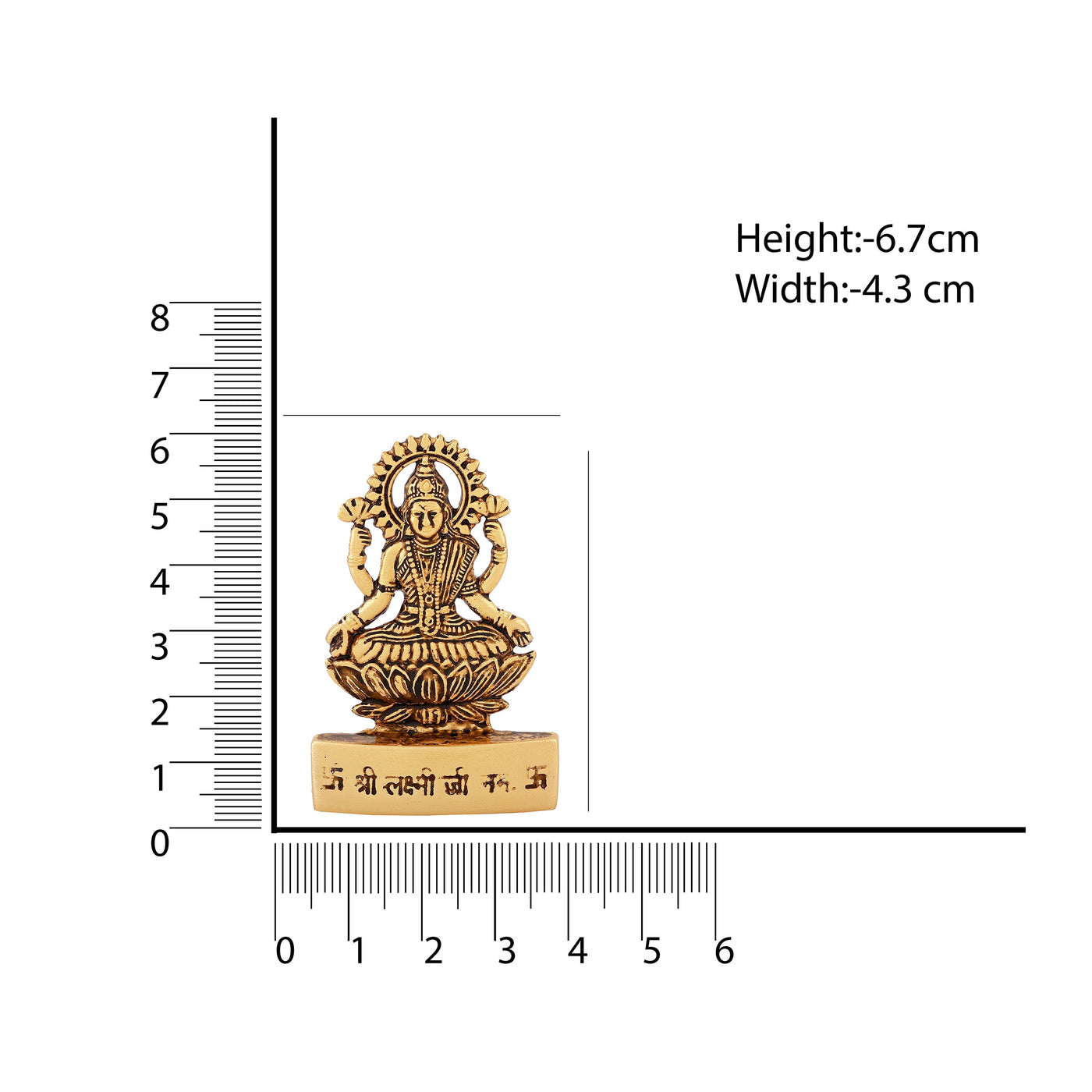 Estele Gold Plated Goddess Lakshmi Ji Idol