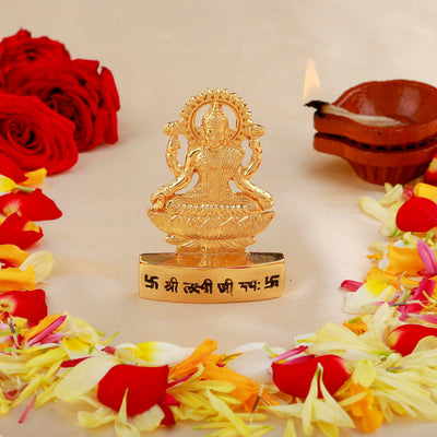 Estele Gold Plated Goddess Lakshmi Ji Idol