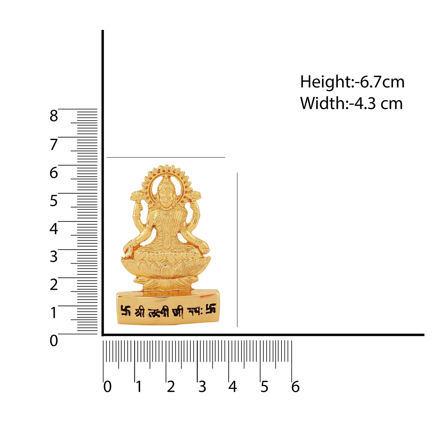 Estele Gold Plated Goddess Lakshmi Ji Idol