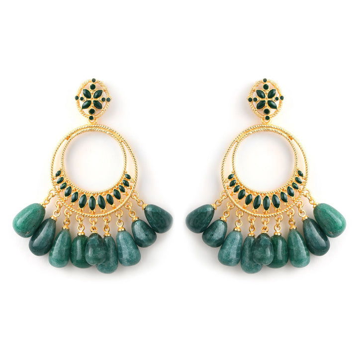 Emerald Bali Earrings