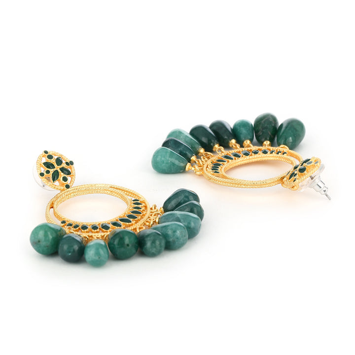 Emerald Bali Earrings