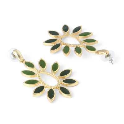 Green Leafy Earring