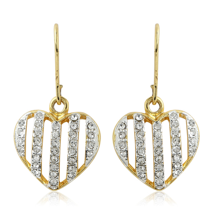 Diamante Heart Earrings
