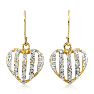 Diamante Heart Earrings
