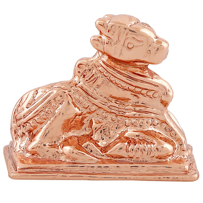 Estele Rose Gold Plated Lord Nandiswara Idol