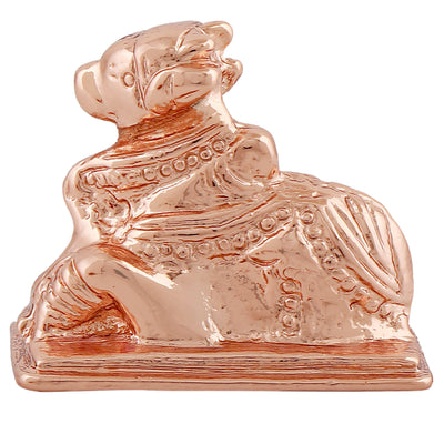 Estele Rose Gold Plated Lord Nandiswara Idol