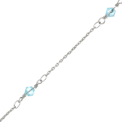 Estele Rhodium plated Sqaure shaped with Swarovski Stone Necklace Set for Women