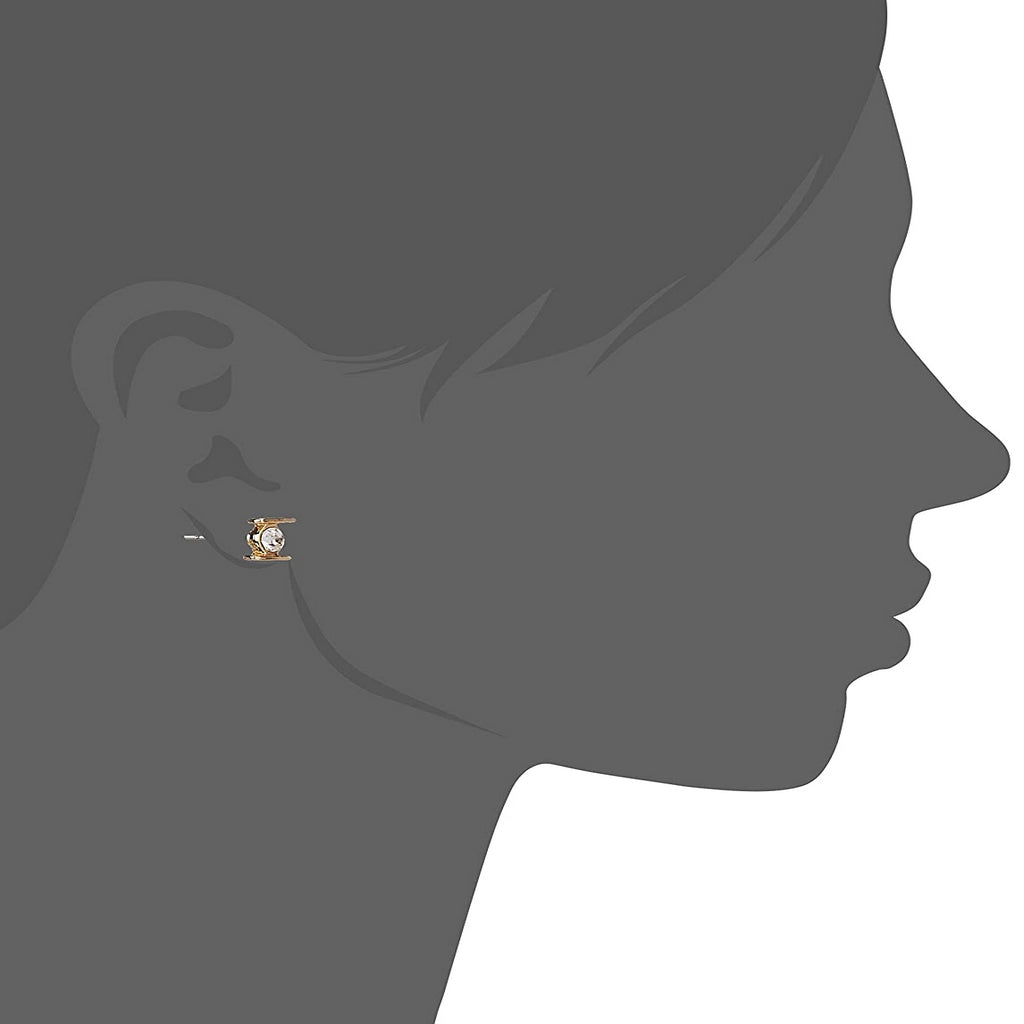 Estele 24 KT Gold Plated Solitaire Austrian Crystal Pendant Set for Women / Girls
