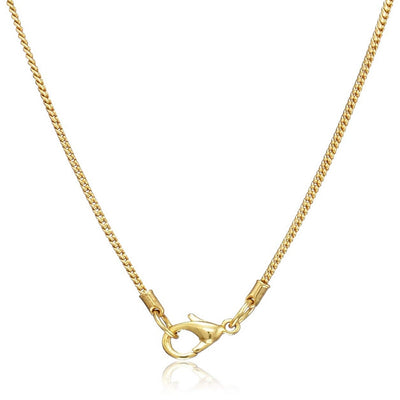 Estele 24 Kt Gold Plated Diamond Leaf with Austrain Crystal Chain Necklace Set for Women