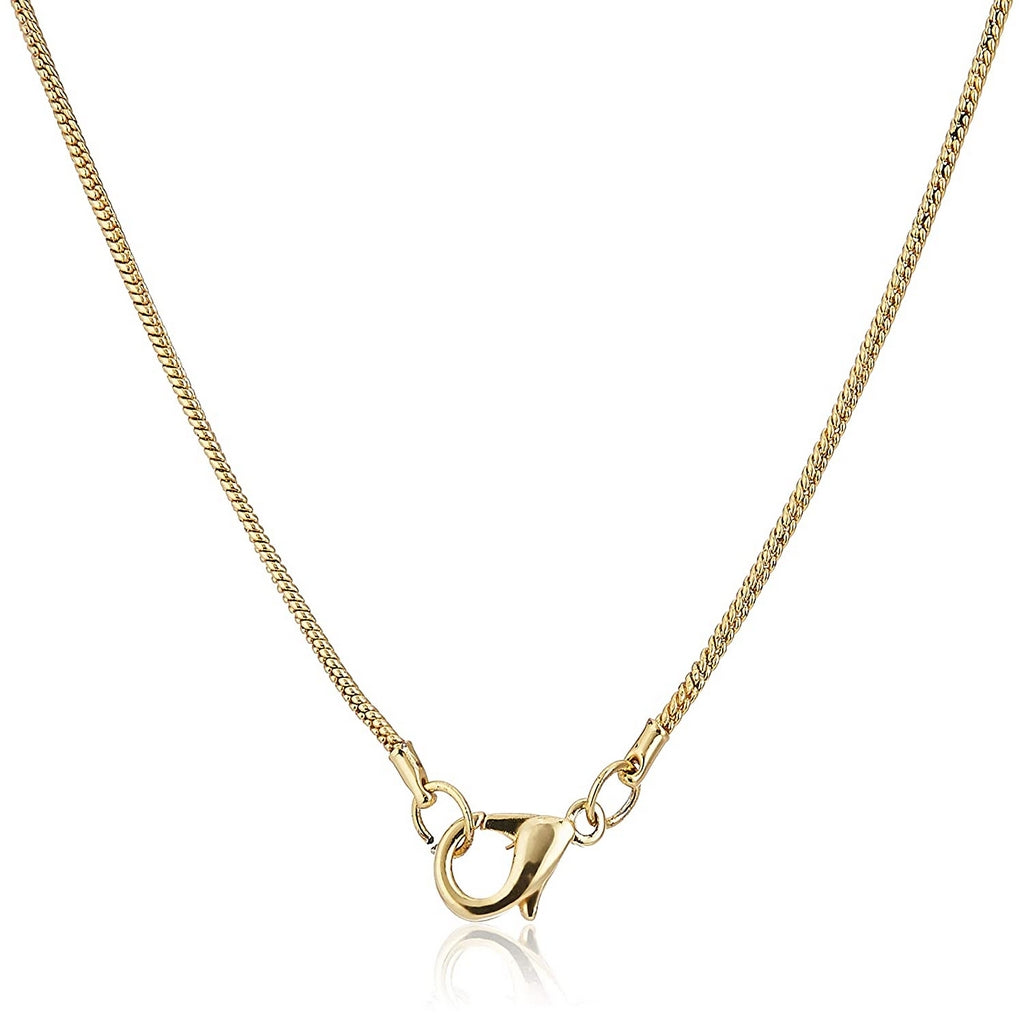 Estele 24 Kt Gold Plated American Diamond Necklace with Earrings Jewellery for Women & Girls