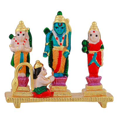 Estele Gold Plated Spiritual Ram Dharbar Idol with Multi Color Enamel