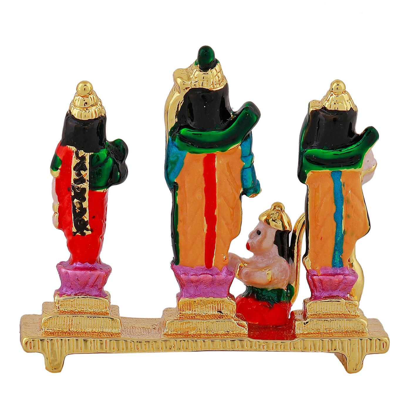 Estele Gold Plated Spiritual Ram Dharbar Idol with Multi Color Enamel