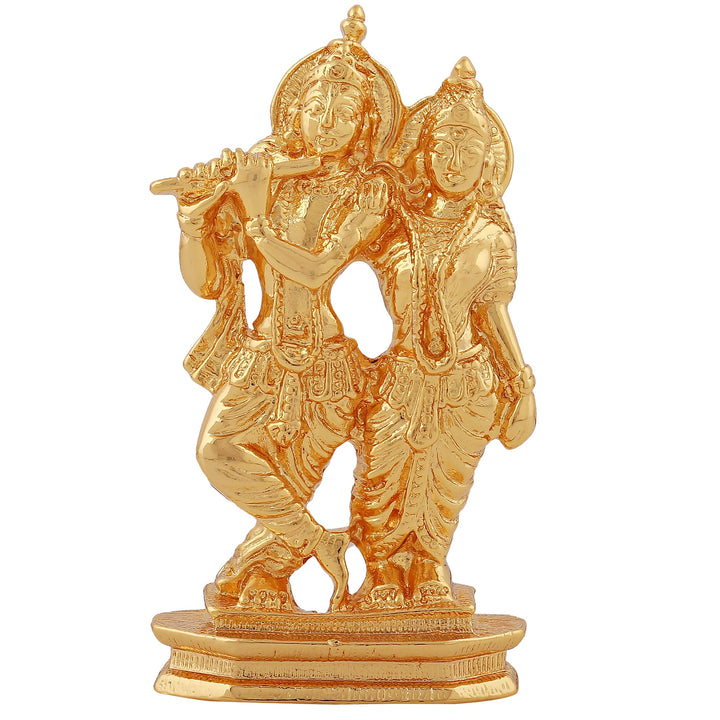 Estele Gold Plated Devotional Shree Radha Krishna Idol
