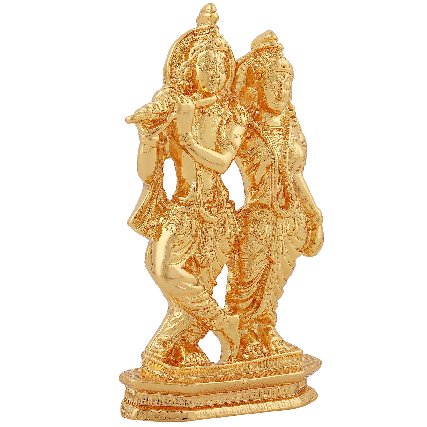 Estele Gold Plated Devotional Shree Radha Krishna Idol