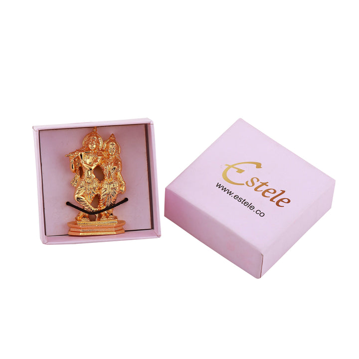 Estele Gold Plated Devotional Shree Radha Krishna Idol