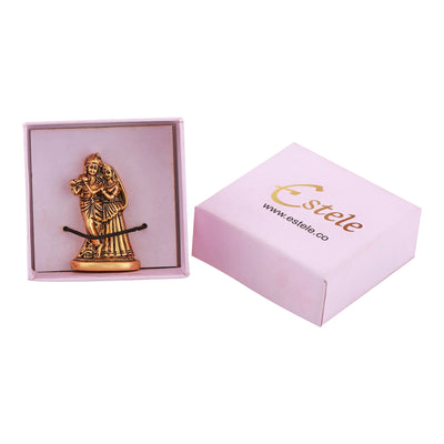 Estele Gold Plated Devotional Shree Radha Krishna Idol