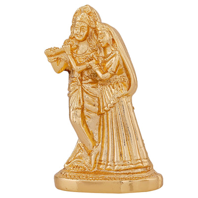 Estele Gold Plated Devotional Shree Radha Krishna Idol