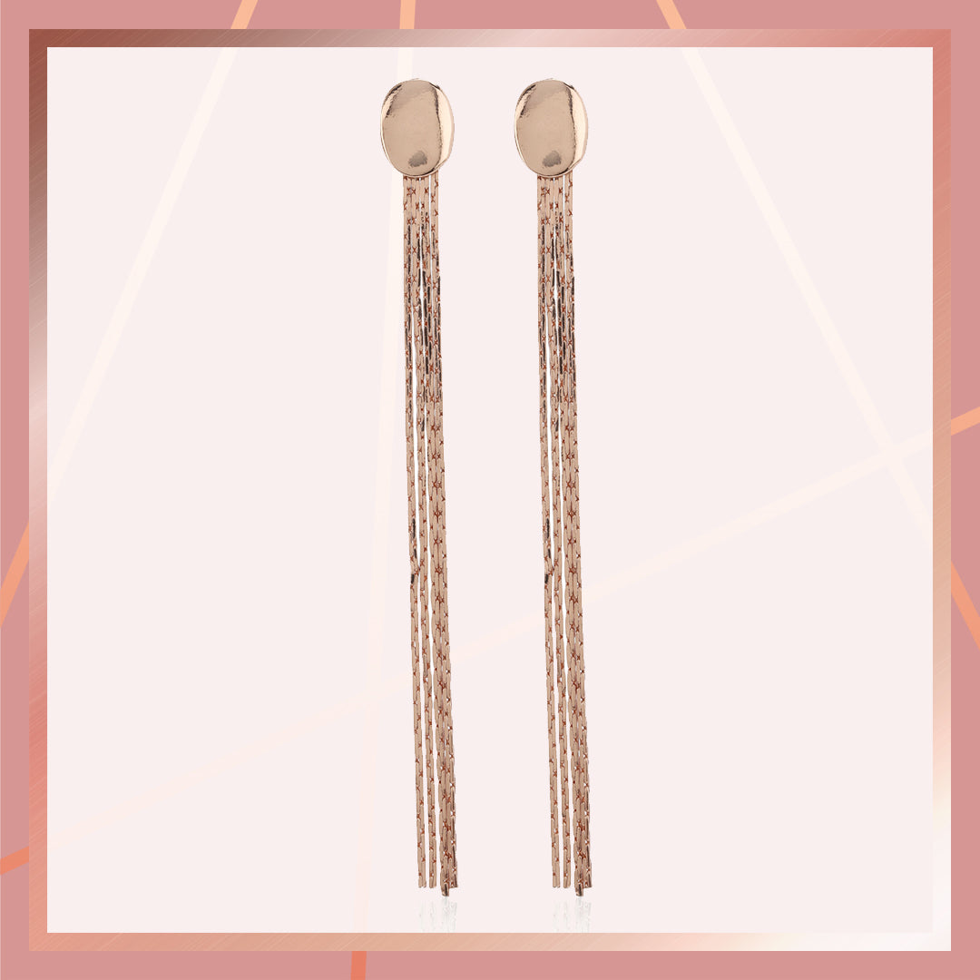 Rose gold Tassel Earrings