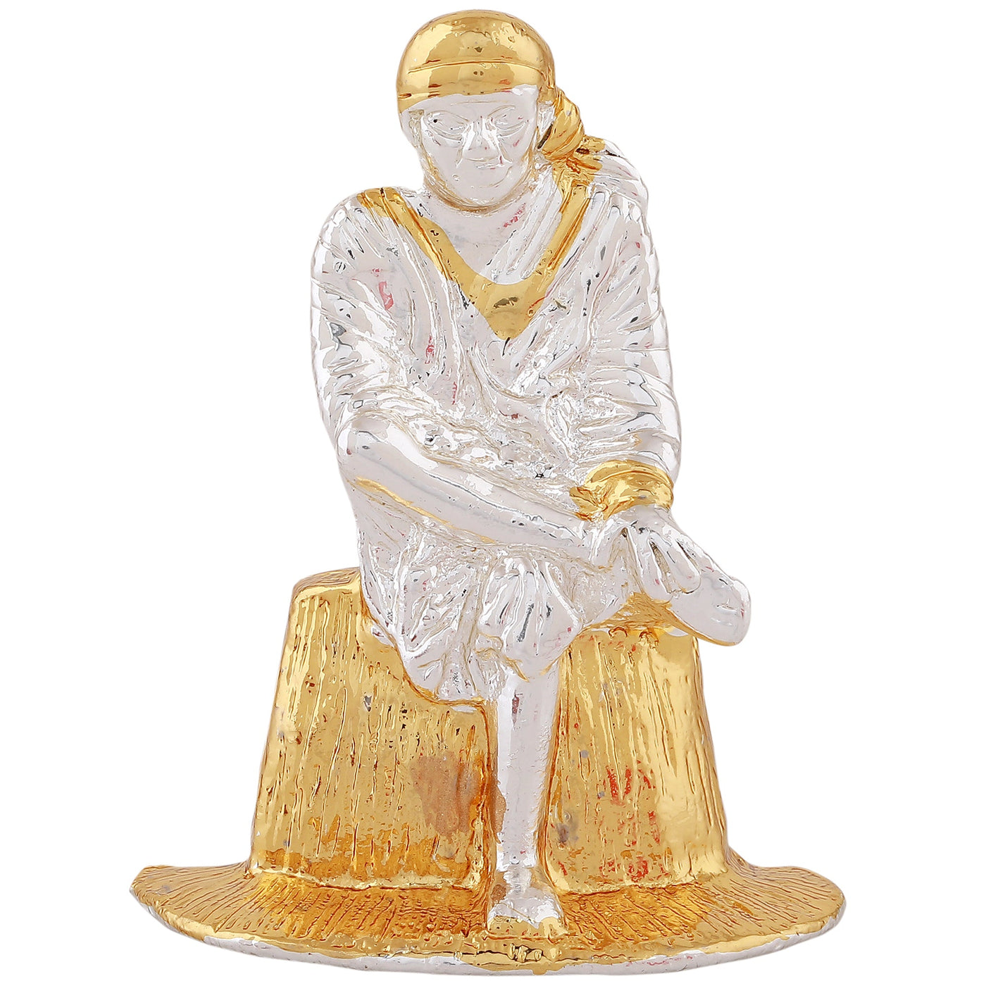 Estele Gold & Rhodium Plated Divine Lord Sai Baba Idol