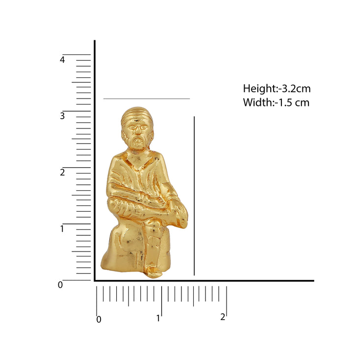Estele Gold Plated Divine Lord Sai Baba Idol