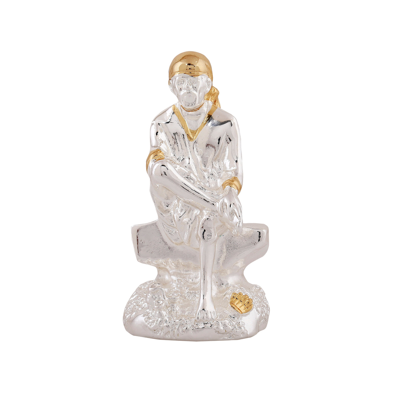 Estele Gold - Rhodium Plated Divine Sai Baba Idol