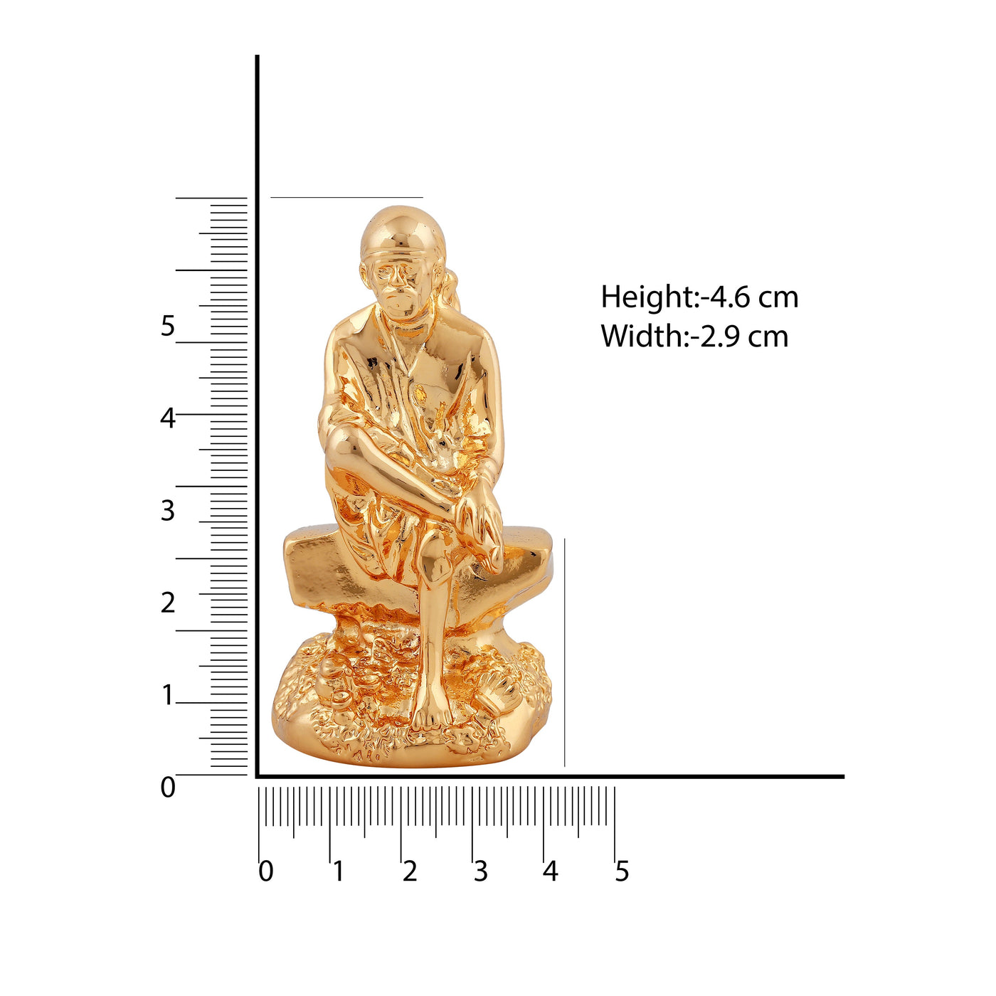 Estele Gold Plated Divine Sai Baba Idol