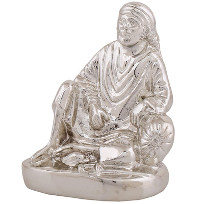 Estele Rhodium Plated Divine Lord Sai Baba Idol