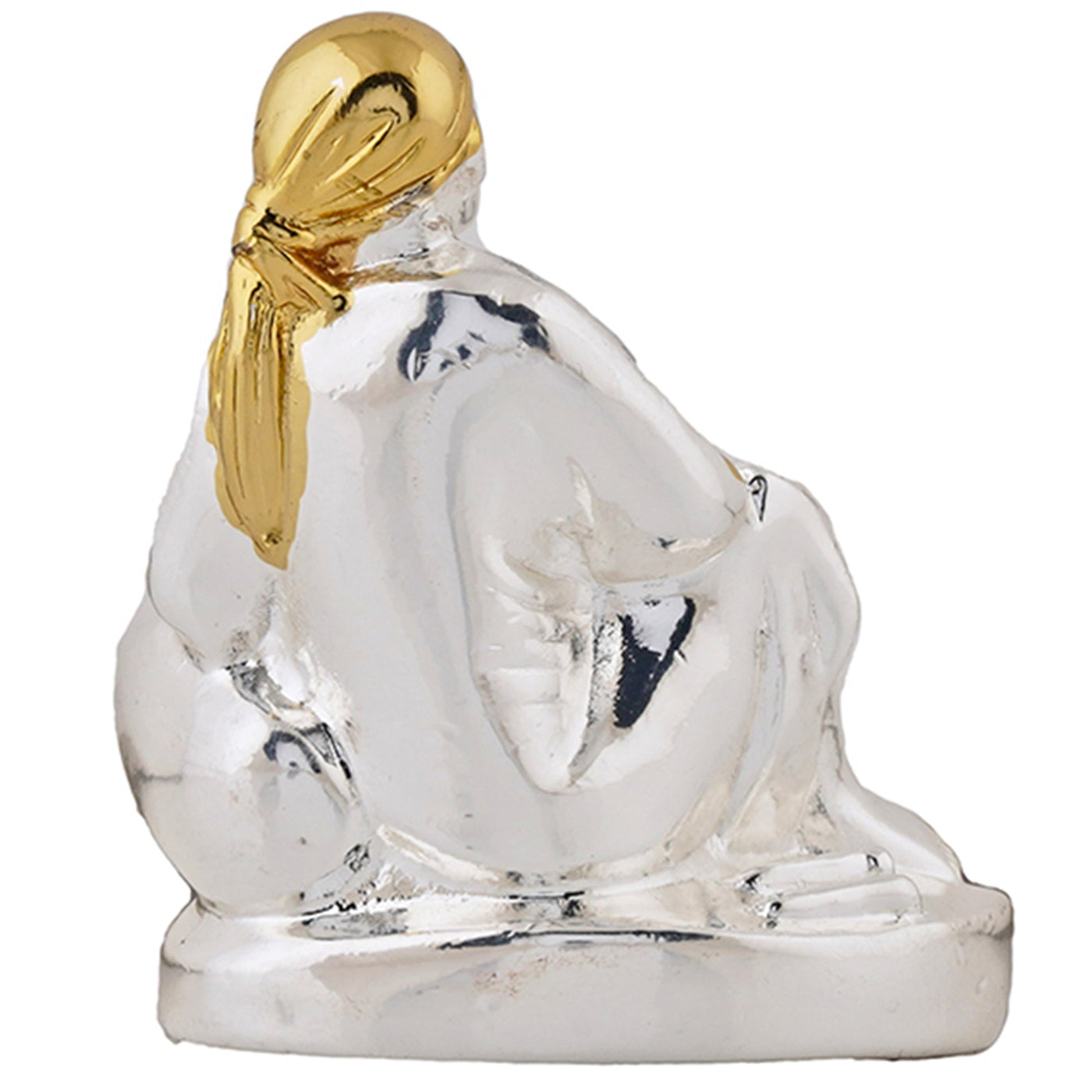 Estele Gold - Rhodium Plated Divine Lord Sai Baba Idol