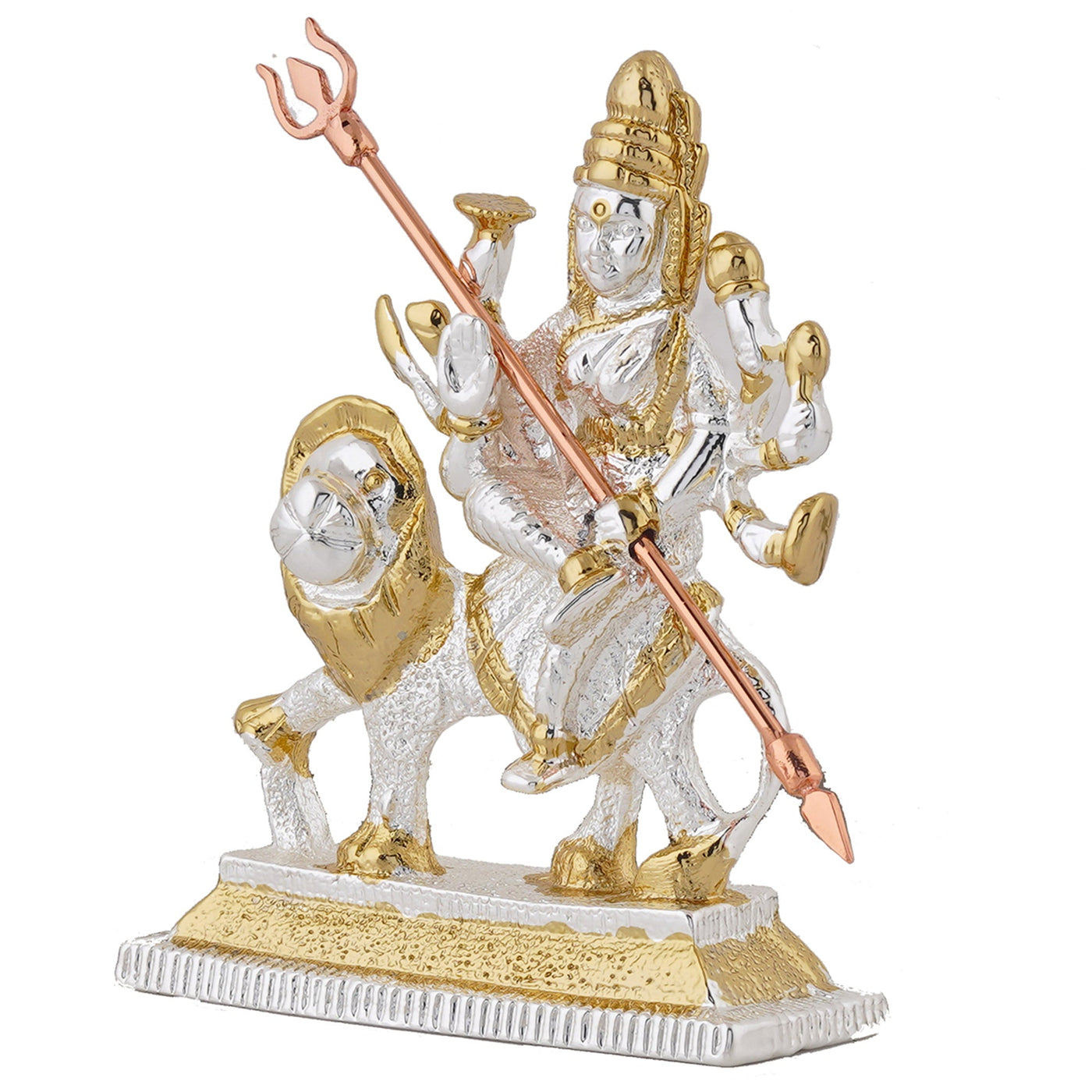 Estele Gold - Rhodium Plated Glorious Dhurga Maa Idol