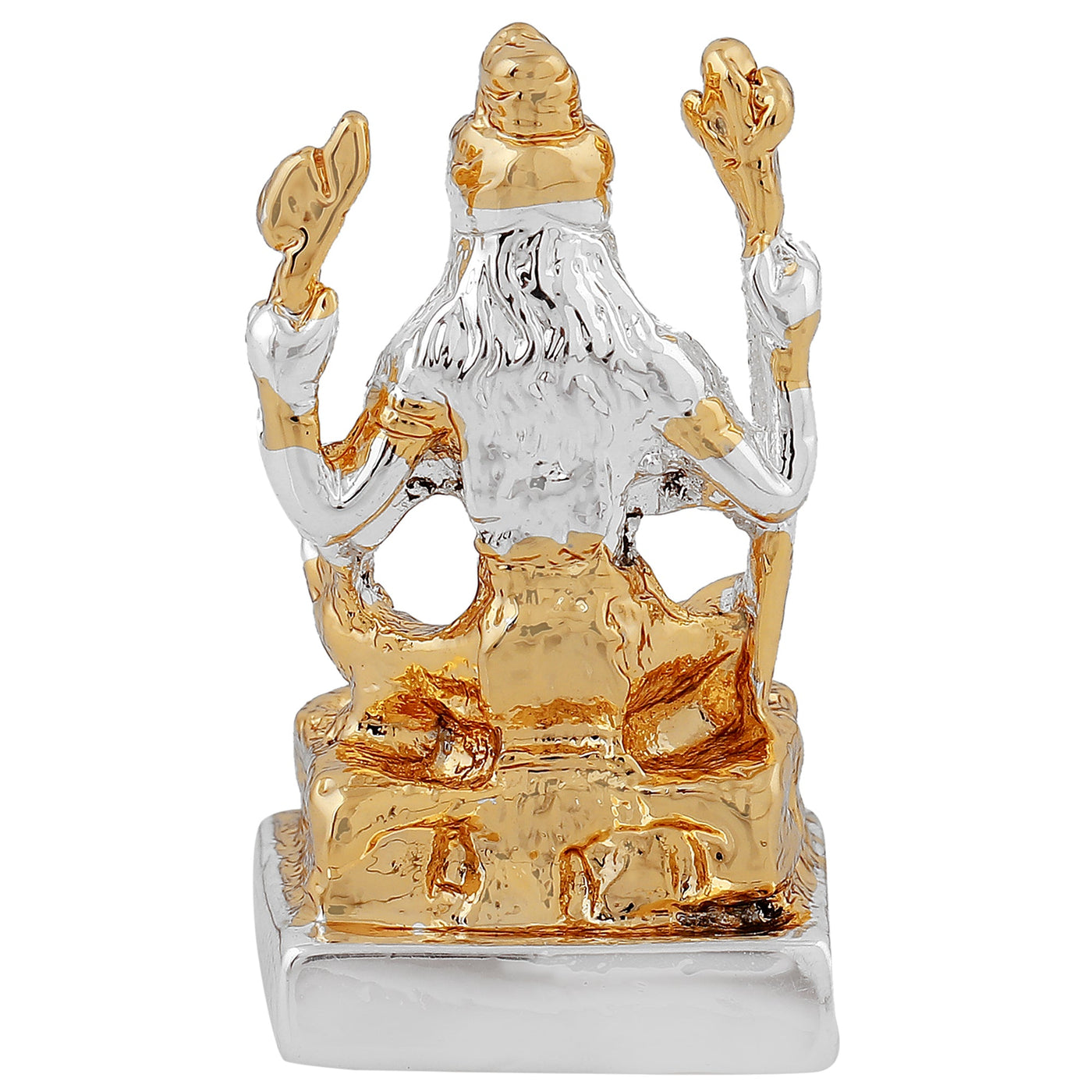 Estele Gold & Rhodium Plated Spiritual Lord Shiva Idol