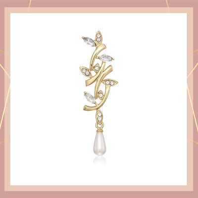 Estele Gold plated pendant with branch design for women