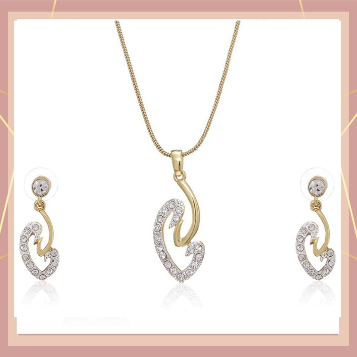 Estele 24 Kt Gold Plated Necklace Set for Women