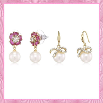 Estele Valentines Day Gift For Wife American Diamond Earrings For Girls & Women