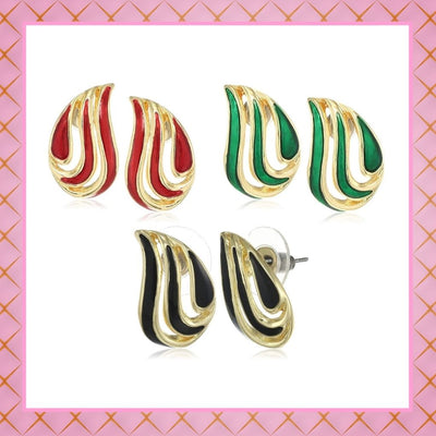 Estele - Enamel and Gold Plated  Angel wing Earrings For Girls & Women
