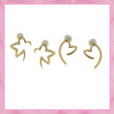 Estele Valentines Day Gift For Girlfriend Heart Shaped Combo Earrings For Girls & Women