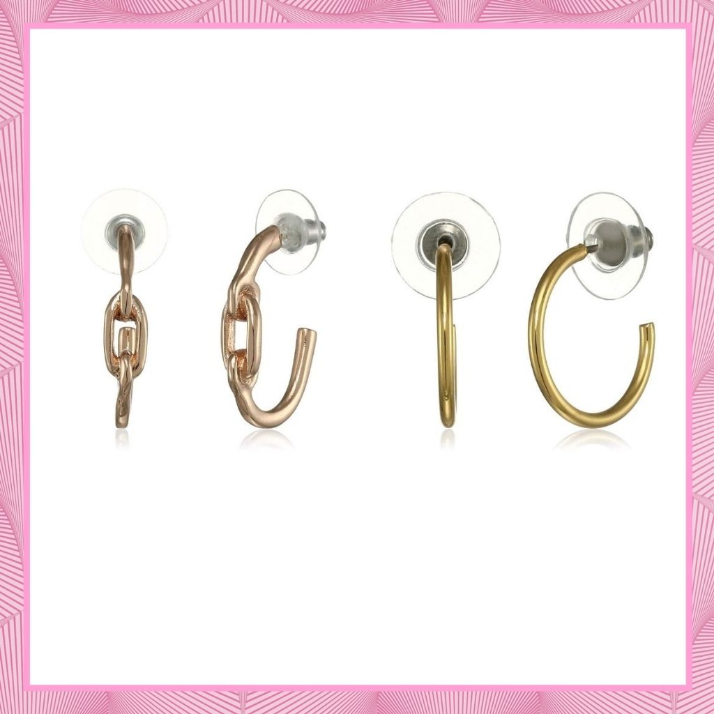 Estele Valentines Day Gift For Wife Hoop Earrings Combo For Girls & Women