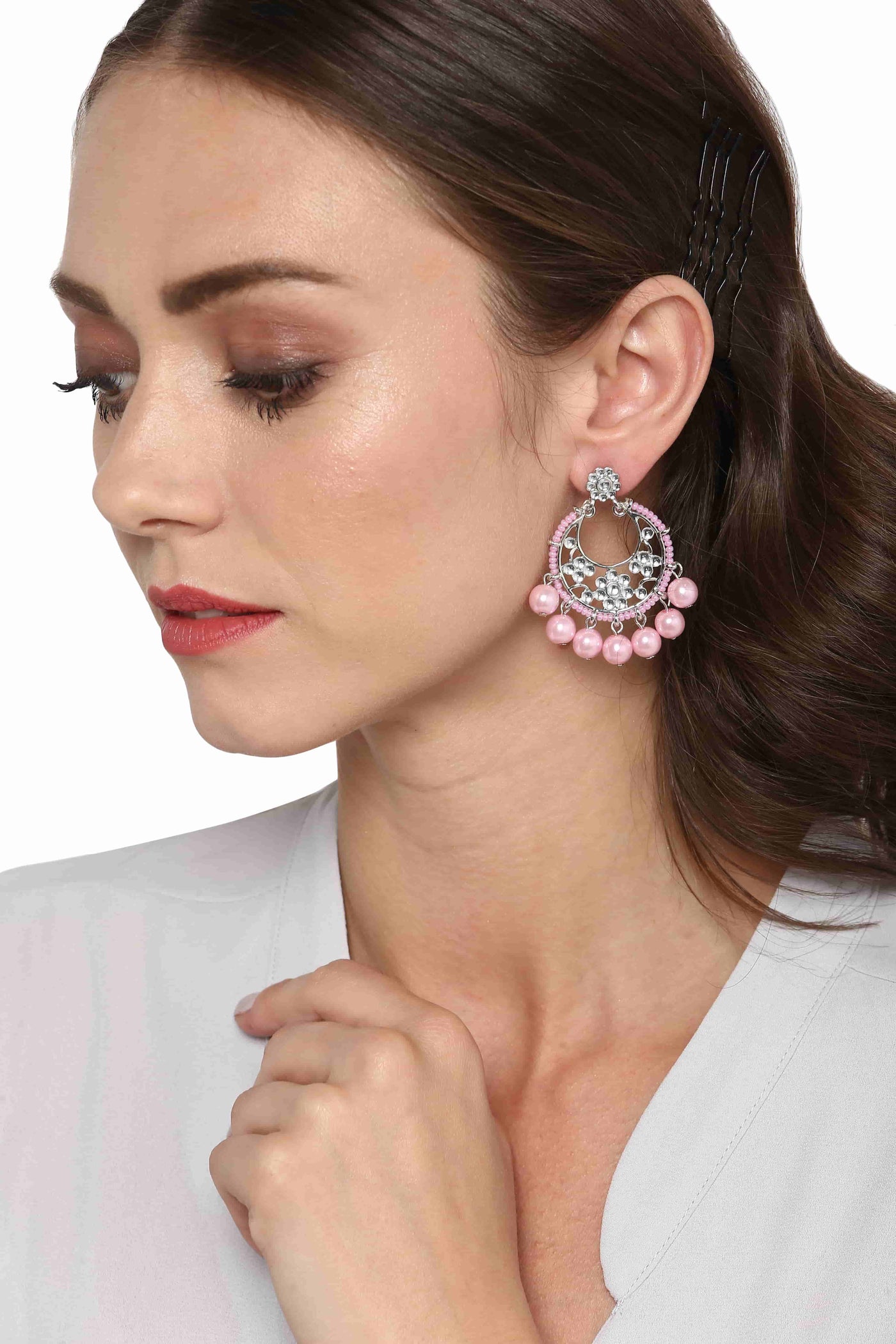 Pearl Drop Womens Earrings