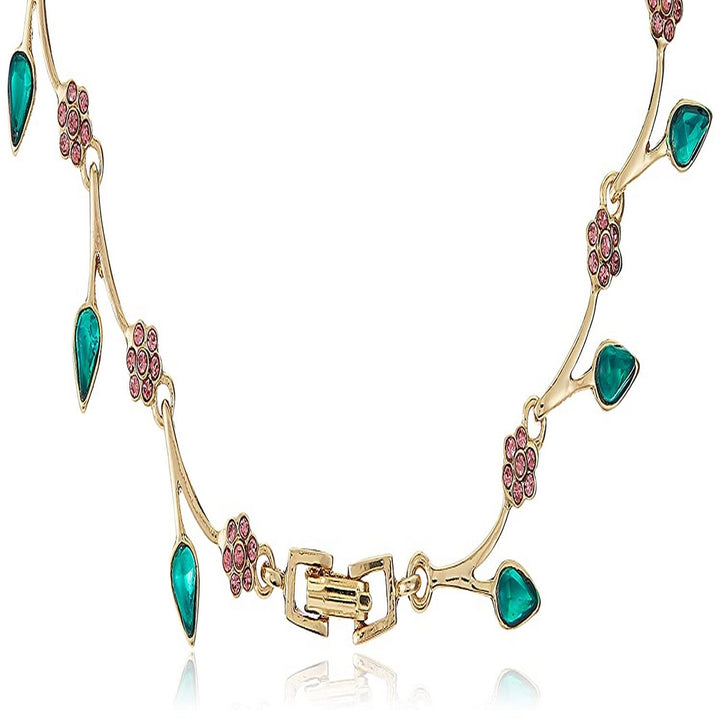 Estele Gold Plated Exquisite Crystal Necklace Set for Women