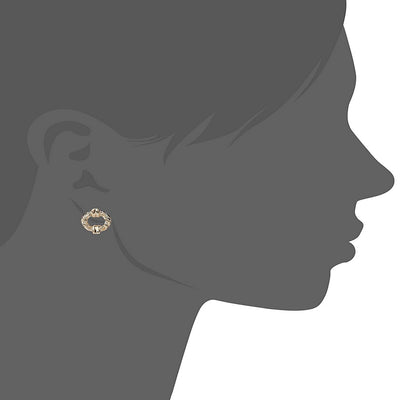 Estele Jewellery Set for Women American Diamond Necklace Set with Earrings for Girls & Women