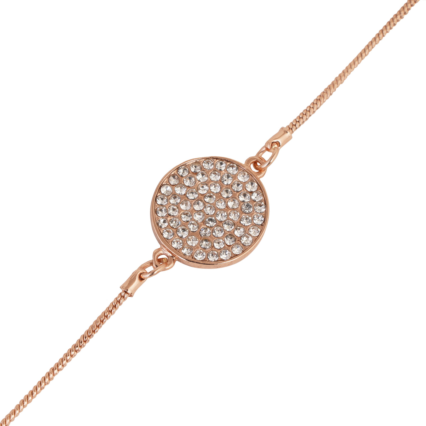 Estele  Rose Gold Plated Star Coin Chain Bracelet for women