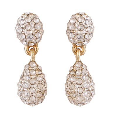 Estele Gold and Silver Plated Disco light Drop Earrings for women
